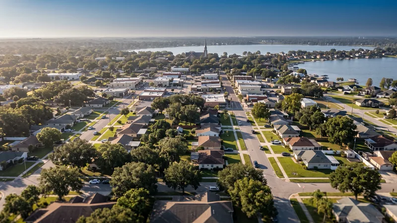 Aerial view of Winter Haven, FL